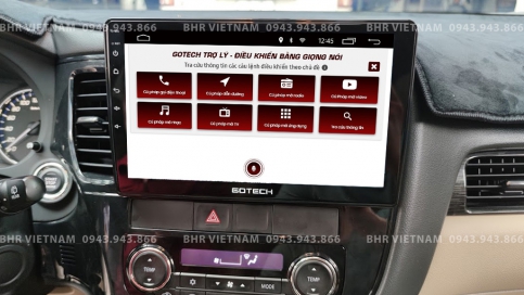 Màn hình DVD Android xe Mitsubishi Outlander 2016 - 2019 | Gotech GT8 Max